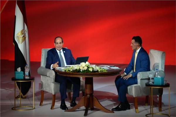 الرئيس عبد الفتاح السيسي خلال جلسة اسأل الرئيس