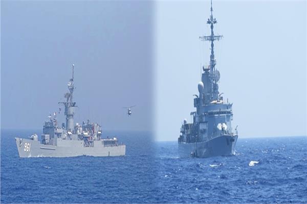 القوات البحرية المصرية والفرنسية تنفذان تدريبا بحريا بالبحر المتوسط