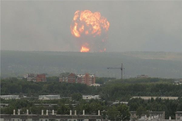 صورة من الانفجار