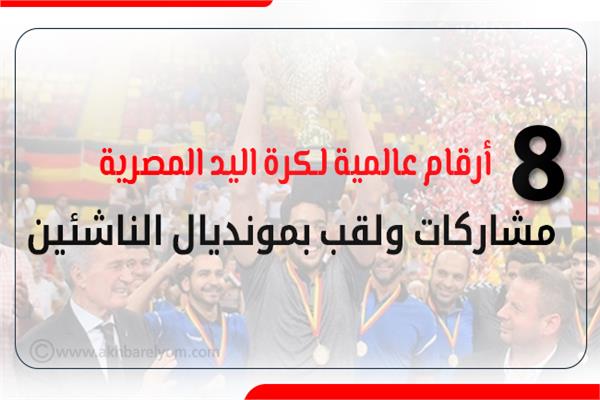 إنفوجراف | أرقام عالمية لكرة اليد المصرية   8 مشاركات ولقب بمونديال الناشئين