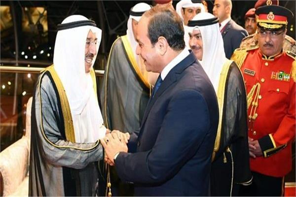  القمة المصرية الكويتية بين الرئيس السيسي وأمير الكويت صباح الأحمد 