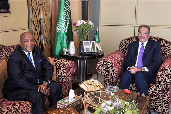 السفير السعودى بالقاهرة يبحث مع سفير ناميبيا 