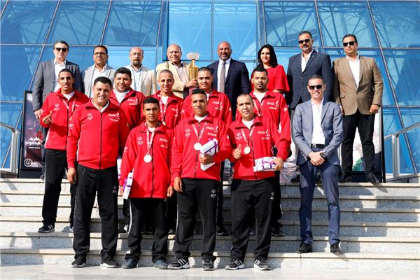 WE تكريم البعثة المصرية للأولمبياد الخاص المصري