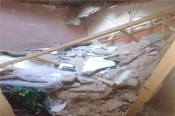 انهيار أحد العقارات بمحافظة الإسكندرية