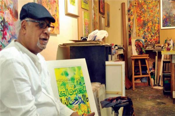  الفنان التشكيلي السعودي عثمان محمد الخزيم