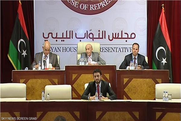 إحدى جلسات مجلس النواب الليبي برئاسة المستشار عقيلة صالح