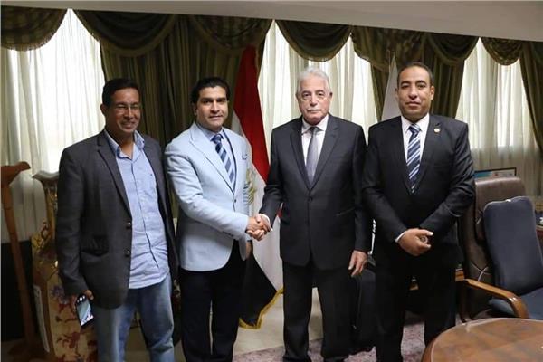 محافظ جنوب سيناء يستقبل رئيس الاتحاد المصري للميني فوتبول