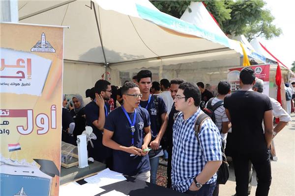 إقبال كبير على مهرجان إستقبال الطلاب الجدد والقدامى بجامعة عين شمس
