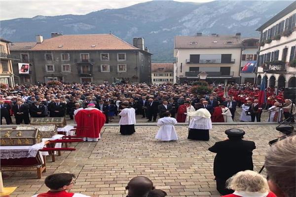  الكنيسة الارثوذكسية تشارك في احتفالات عيد القديس موريس بسويسرا  