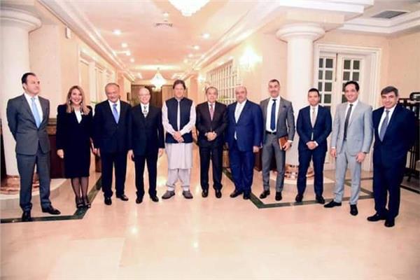 خلال  استقبال رئيس وزراء باكستان  لوفد رجال أعمال مصري لبناني