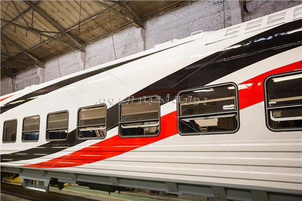 صورة عربة القطارات الروسية قبل تعديل وضعية «عَلم مصر»