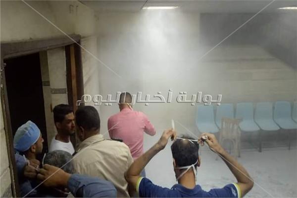 السيطرة على حريق شب بالمستشفى الجامعي ببني سويف