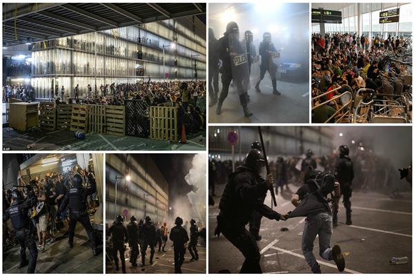 «الإقليم يشتعل».. مظاهرات ببرشلونة بعد قادة الانفصال لـ«100 عام»