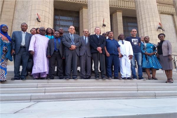 ‎القضاه الأفارقة في زيارة بمحكمة النقض