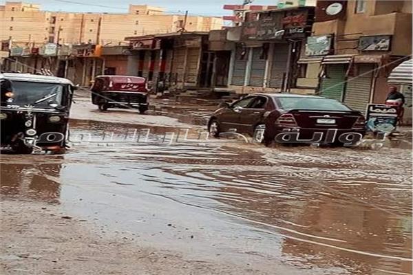 الامطار الغزيرة في الغربية تتسبب في غرق الشوارع