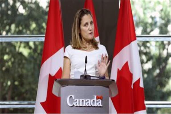 وزيرة الخارجية الكندية كريستيا فريلاند