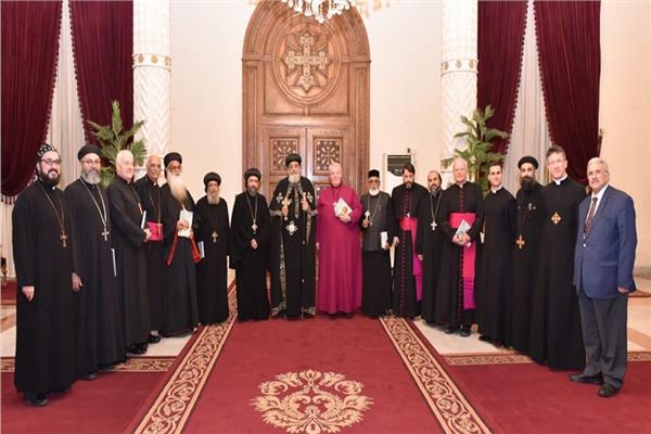  البابا تواضروس يستقبل لجنة الحوار بين العائلة الأرثوذكسية الشرقية والكنيسة الإنجليكانية