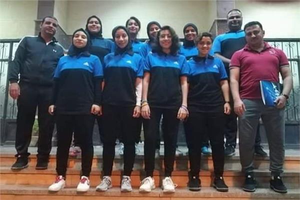 منتخب جامعة المنصورة بنات  يحرز برونزية  البطولة العربية للجامعات للكرة الخماسية 