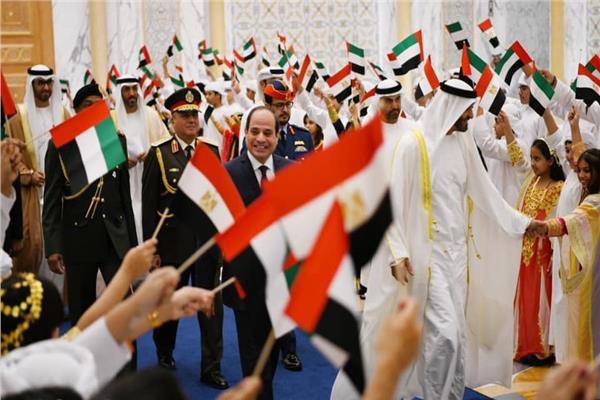 استقبال حافل للرئيس السيسي في الإمارات