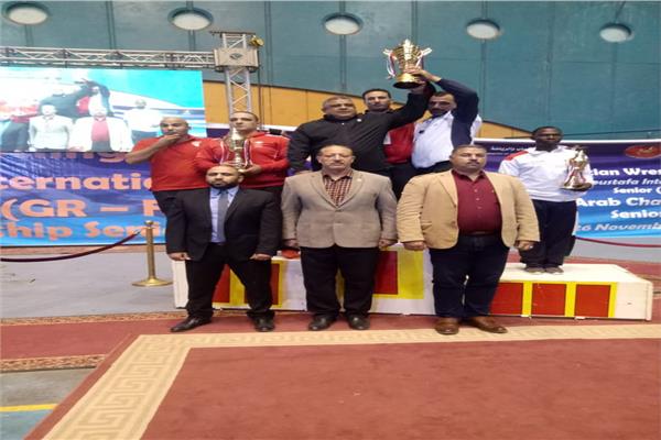 مصر تفوز بلقب البطولة العربية للمصارعة الحرة والرومانية بجدارة 