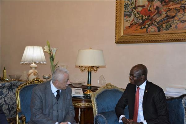 طارق شوقي يلتقي وزير التعليم العام والإرشاد بجنوب السودان