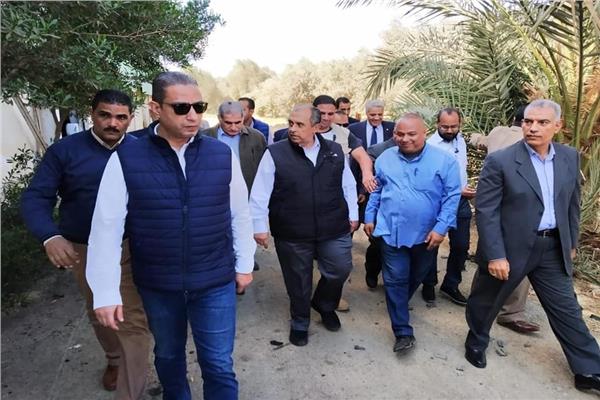 عزالدين أبوستيت وزير الزراعة واستصلاح الأراضى، والدكتور احمد الأنصاري محافظ الفيوم