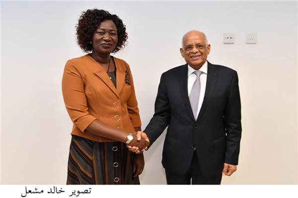 عبد العال يلتقى وزيرة الخارجية والتعاون الدولى فى جنوب السودان