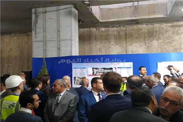 رئيس الوزراء يشهد دخول ماكينة الحفر العميق محطة مترو ماسبيرو