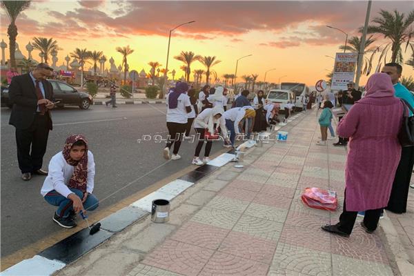 انطلاق مبادرة مهرجان ألوان لتجميل شوارع وميادين شرم الشيخ