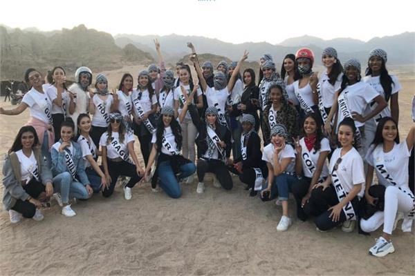 ملكات جمال القارات بين صحراء وميادين شرم الشيخ استعداد للمسابقة 