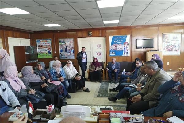 اجتماع  الدكتور طارق شوكة مدير مديرية الصحة بشمال سيناء