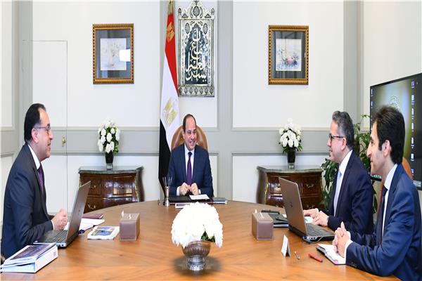 التفاصيل الكاملة لاجتماع الرئيس السيسي مع «مدبولي» و«العناني»