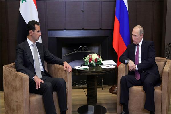 الرئيس الروسي فلاديمير بوتين والرئيس السوري بشار الأسد