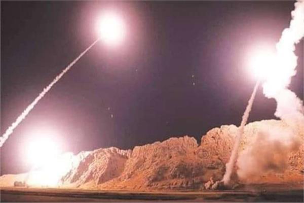 إطلاق الصواريخ الإيرانية على قاعدة عين الأسد الأمريكية