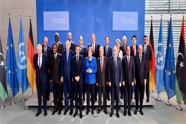 الرئيس السيسي مع زعماء العالم على هامش قمة برلين