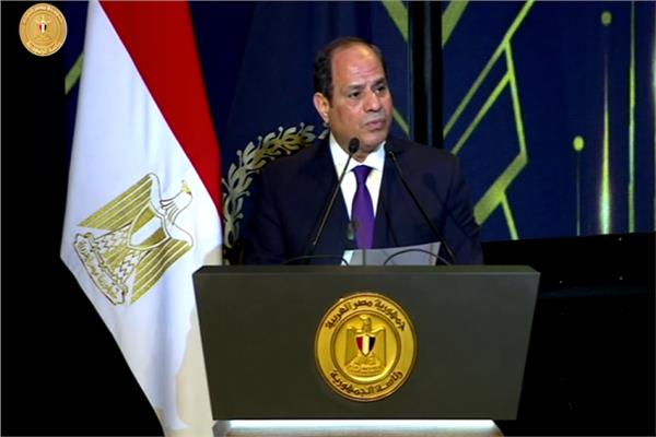 الرئيس عبد الفتاح السيسي خلال كلمته باحتفالية عيد الشرطة