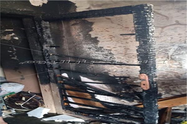 إخماد حريق بشقة مدير مستشفى أبو قير بالإسكندرية