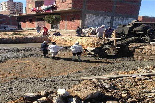 إيقاف 4 حالات بناء مخالف بمركز أبوقرقاص بالمنيا