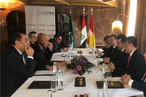 أبو الغيط يبحث مع رئيس وزراء إقليم كردستان العراق