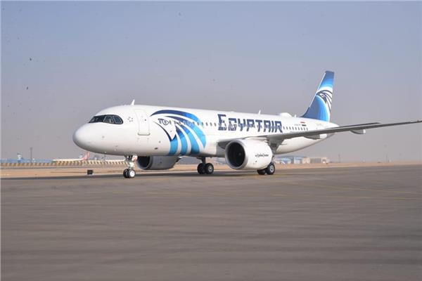طائرة مصرللطيران الأولى A320 neo بمطار القاهرة