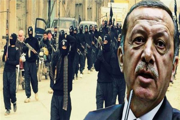 إردوغان متعهد ضخ الإرهابيين للدول الإسلامية يرفع رايات الخلافة