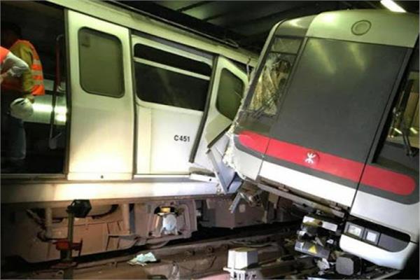 تصادم قطارين في مترو أنفاق بالعاصمة المكسيكية مكسيو سيتي