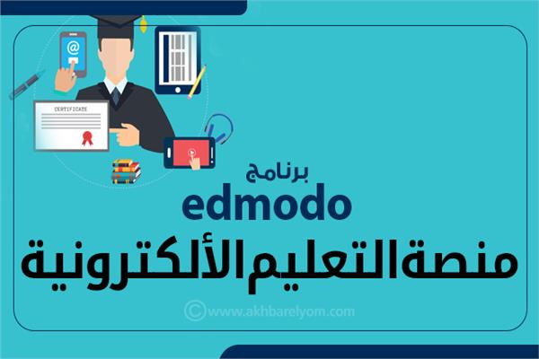 إنفوجراف| برنامج " edmodo" منصة التعليم الالكترونية