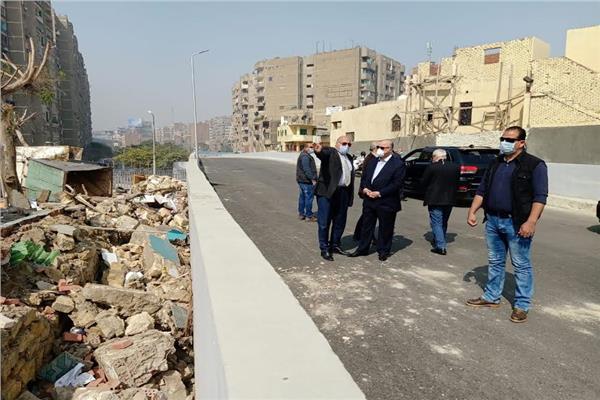 محافظ القاهرة يتفقد إزالة المنطقة العشوائية أعلى نفق الزعفران‎