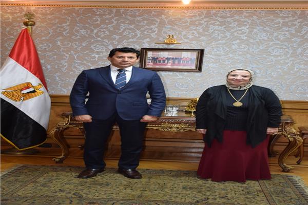  وزير الرياضة يلتقي رئيس اللجنة البارلمبية المصرية
