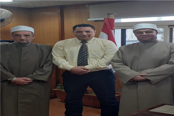 وكيل وزارة الصحة يستقبل الشيخ ماجد راضي وكيل وزارة الأوقاف بالسويس 