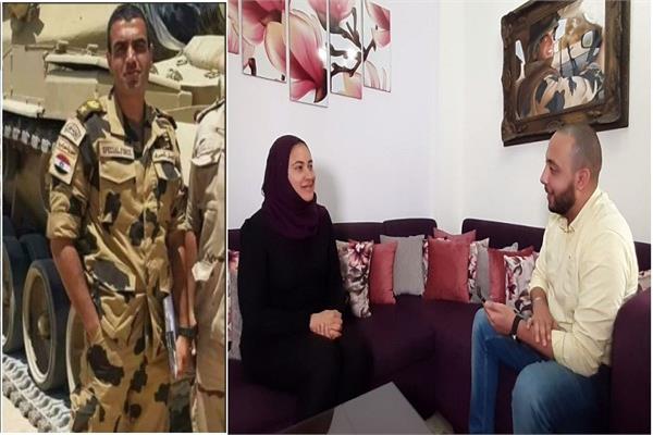 زوجة العقيد الشهيد أحمد المنسي خلال حوارها لبوابة أخبار اليوم