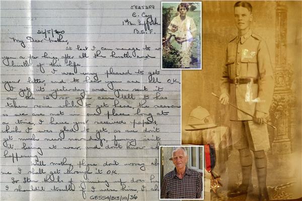 رسالة جندي من الحرب العالمية إلى شقيقه تصل بعد 80 عاما