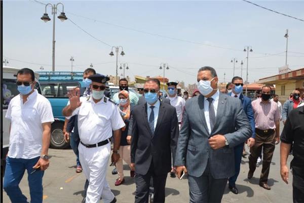 محافظ الإسكندرية يشن حملة مكبرة لإزالة التعديات والمخالفات بالموقف الجديد 