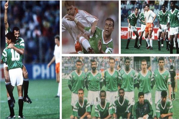  منتخب مصر يفرض التعادل على أبطال أوروبا في كأس العالم 90